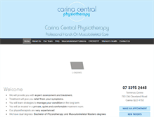 Tablet Screenshot of carinaphysio.com.au